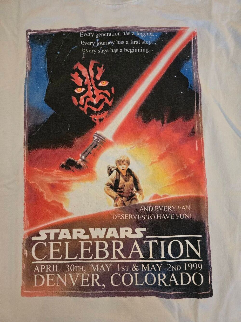 Star Wars Celebration 1 1999 Shirt Size X-Large - Picture 2 of 6